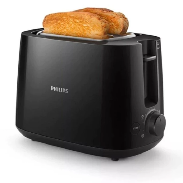 PHILIPS 2 Slices Bread Toaster HD2581/91 | Compact Design - Image 3