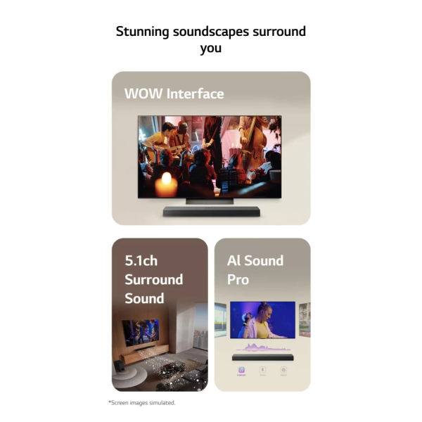 LG 5.1ch Soundbar S60TR | Dolby Digital DTS Digital Surround 440W - Image 5