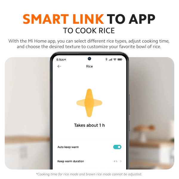 XIAOMI 3L Smart Multifunctional Rice Cooker MFB120A-2 [BHR7925UK]  | 4 Star Energy Efficient - Image 4