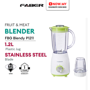 FABER 1.2L Blender FBG BLENDY P1211 | 2 Speed | Safety Lock