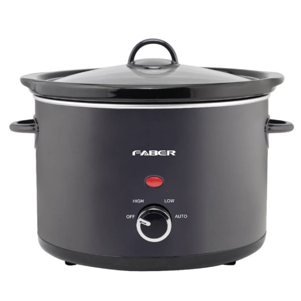 FABER 5L Slow Cooker FSC 500BK | Ceramic Pot Lid Handle - Image 2