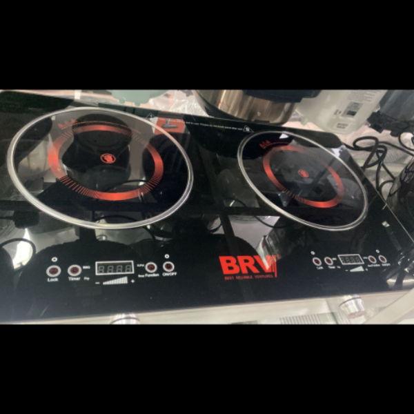 BRV 2 Burners Infrared Induction Cooker BIC-229 | Crystal Glass Plate - Image 2