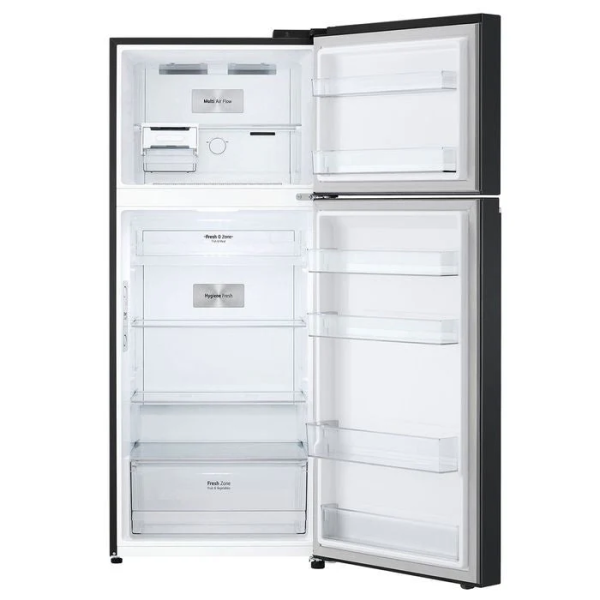 LG 410L Inverter Top Freezer Fridge GN-B372PQBK | 5 Star Energy Efficient Essence Matt Black - Image 3