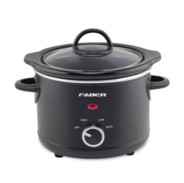 FABER 1.5L Slow Cooker FSC 150BK | Ceramic Pot Lid Handle - Image 2