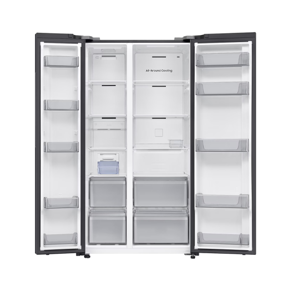 SAMSUNG 655L Inverter Side By Side Refrigerator RS70F65QNFME | SmartThings AI Energy - Image 2