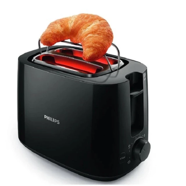 PHILIPS 2 Slices Bread Toaster HD2581/91 | Compact Design - Image 4