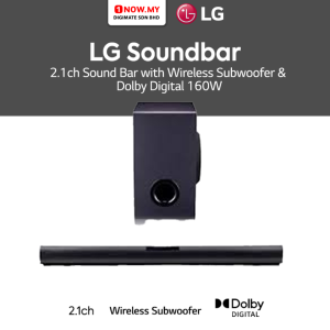 LG 2.1ch Soundbar SQC1 (with Dolby Digital) | 160W Compact Big Sound