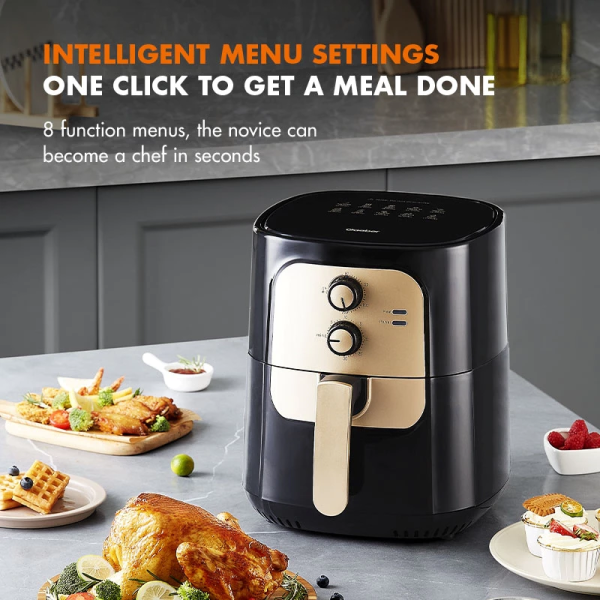 GAABOR 6.5L Air Fryer AF65M-BK01A | Non-Stick Coating Dual Knob - Image 2