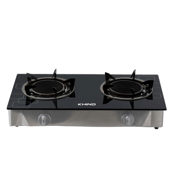 KHIND 2 Burners Infrared Gas Cooker GCGI1500 | Glass Top - Image 3