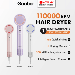 GAABOR Youth Hair Dryer HD-M02 (Random Color) | 1400W Hair Care Fast Drying