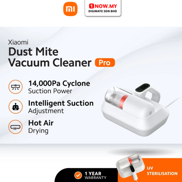 XIAOMI Dust Mite Vacuum Cleaner Pro BHR8942GB | 14,000Pa UV Sterilisation Versatile Cleaning