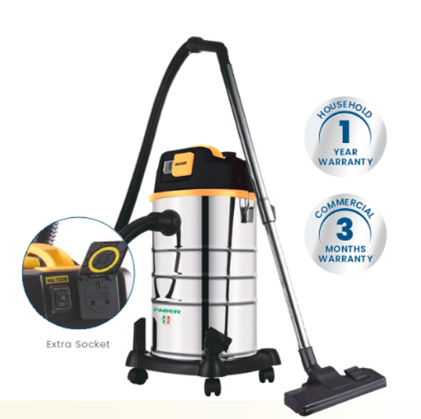 FABER 30L Wet Dry Vacuum Cleaner Corded Cannister FVC-WD POWERVAC 830 - Image 2