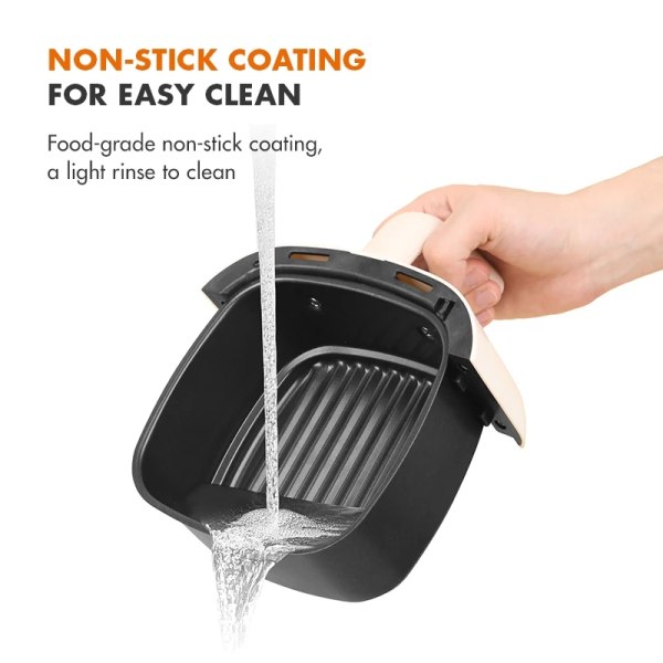 GAABOR 2L Mini Air Fryer AF20M-YE01A | Knob Control Non-Stick Coating - Image 6