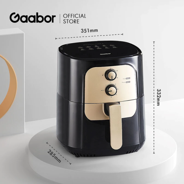 GAABOR 6.5L Air Fryer AF65M-BK01A | Non-Stick Coating Dual Knob - Image 7