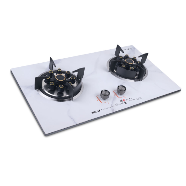 MILUX 2 Burners Esthetique Gas Cooker Hob MGH-C699F (Random Color) | Scratch Stain Heat Resistant - Image 2