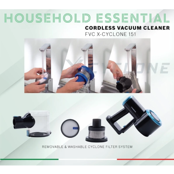 FABER X-Cyclone Vacuum Cleaner Cordless Stick FVC X-CYCLONE 151 - Image 7