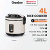 GAABOR 4L Rice Cooker RC-40M02A | One-Touch Steaming Cooking Non-Stick Coating