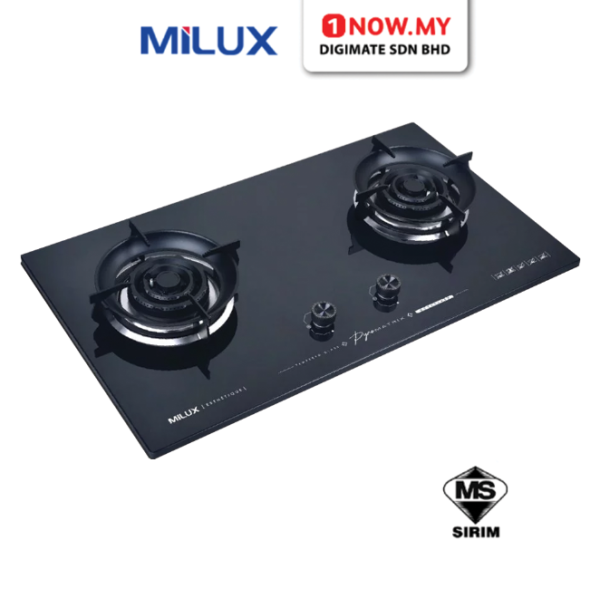 MILUX 2 Burners Built-In Gas Hob MGH-9021 | Wide Cooking Area