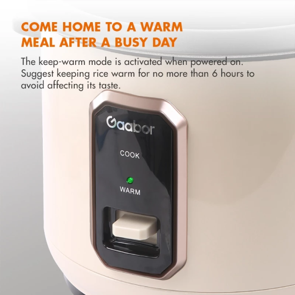 GAABOR 4L Rice Cooker RC-40M01A | One-Button Steam Cook Mechanical Design - Image 5