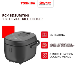 TOSHIBA 1.8L Digital Rice Cooker RC-18DSUMY(H) | Non Stick Coating