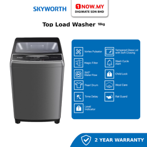 SKYWORTH 18kg Top Load Washer T18L17NP