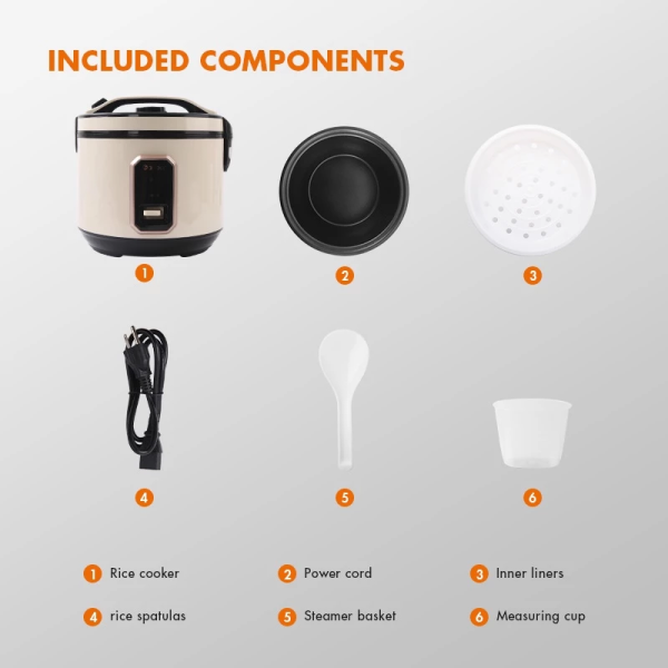 GAABOR 4L Rice Cooker RC-40M02A | One-Touch Steaming Cooking Non-Stick Coating - Image 7