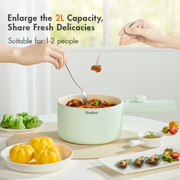 GAABOR 2L Non Stick Multi Cooker EC-20M01A | Steam Fry Hot-Pot - Image 6