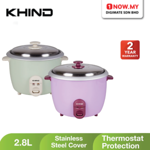 KHIND 2.8L Electric Rice Cooker RC728 (Random Color)