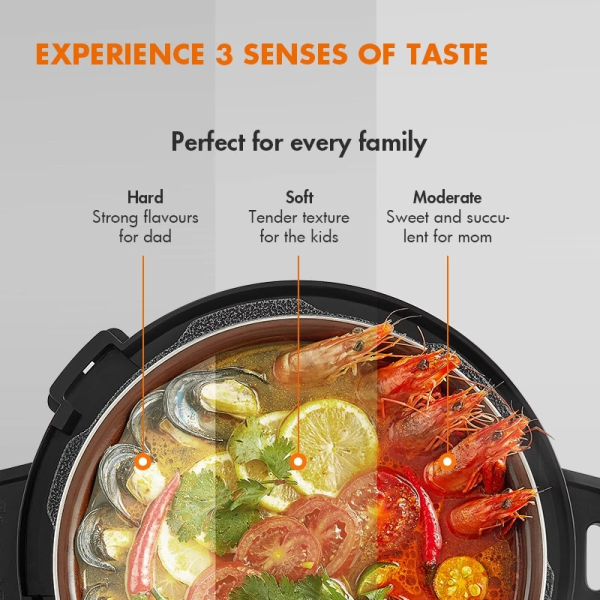 GAABOR 6L Multifunctional Pressure Cooker RC-60E01A | Large Capacity 1000W - Image 7