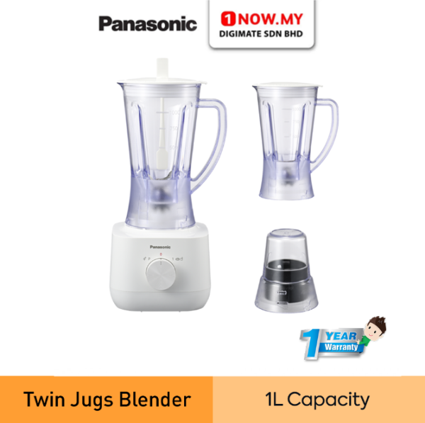 PANASONIC 1L Twin Plastic Blender with Dry Mill MX-EP3171WSK