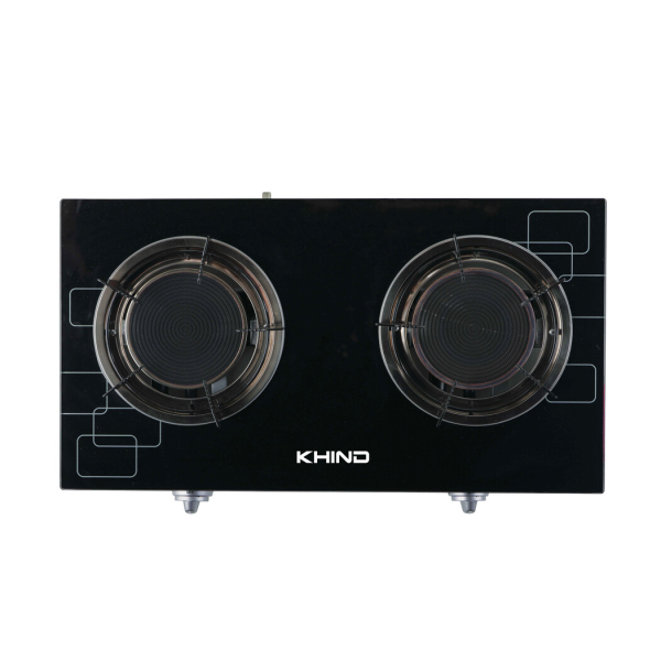 KHIND 2 Burners Infrared Gas Cooker GCGI1500 | Glass Top - Image 2