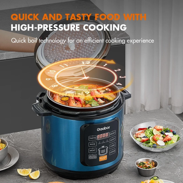 GAABOR 6L Multifunctional Pressure Cooker RC-60E01A | Large Capacity 1000W - Image 6