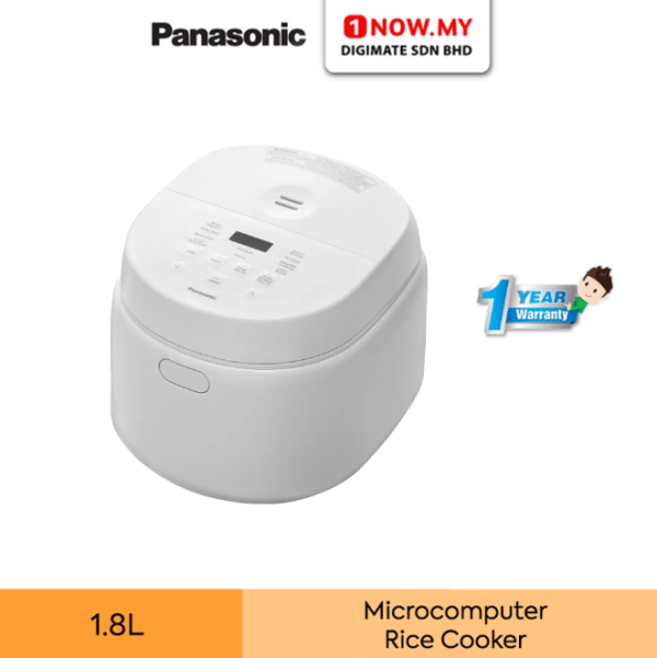 PANASONIC 1.8L Microcomputer Rice Cooker SR-DL184WSK | 10 Auto Cooking Menus​​​​​​​