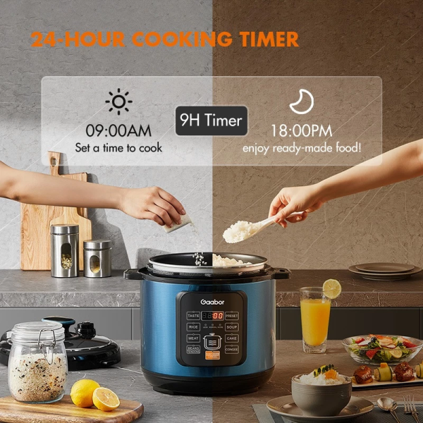 GAABOR 6L Multifunctional Pressure Cooker RC-60E01A | Large Capacity 1000W - Image 8