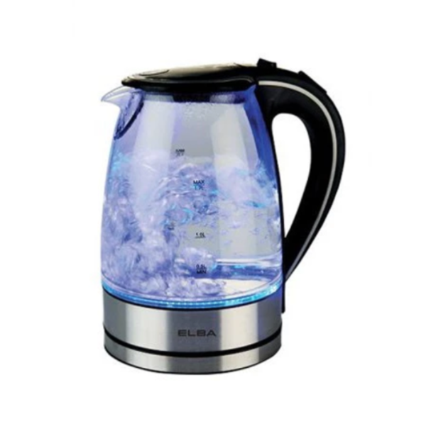 ELBA 1.7L Jug Kettle Glass EJK-F1723G(BK) - Image 2