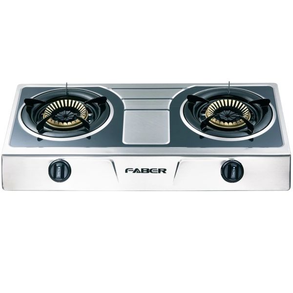 FABER 2 Burners Gas Stove FS CASA 2322 | Stainless Steel Body - Image 2