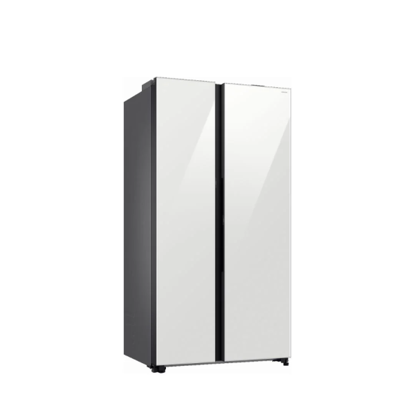 SAMSUNG 646L Inverter SBS AI Refrigerator - Auto Open Door RS80F65MNWME | White Glass - Image 3