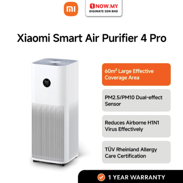 XIAOMI Smart Air Purifier 4 Pro | 35-60m² Coverage