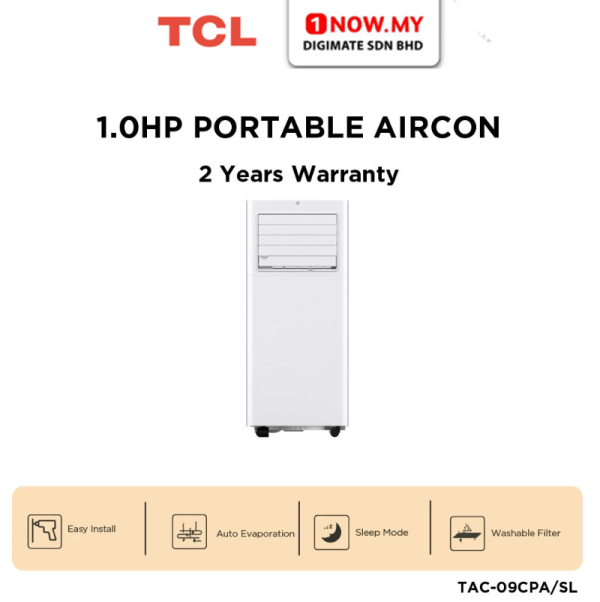 TCL 1HP Portable Air Conditioner TAC-09CPA/SL