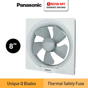PANASONIC 8" Wall Mount Exhaust Fan FV-20AUM8 | Ventilating Energy Saving Unique Blades