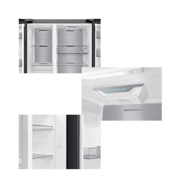 SAMSUNG 646L Inverter SBS AI Refrigerator - Auto Open Door RS80F65MNWME | White Glass - Image 6