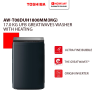 TOSHIBA 17kg Top Load Inverter Washer with Heating AW-T08DUH1800MM(MG) | Greatwaves 5 Star Efficent