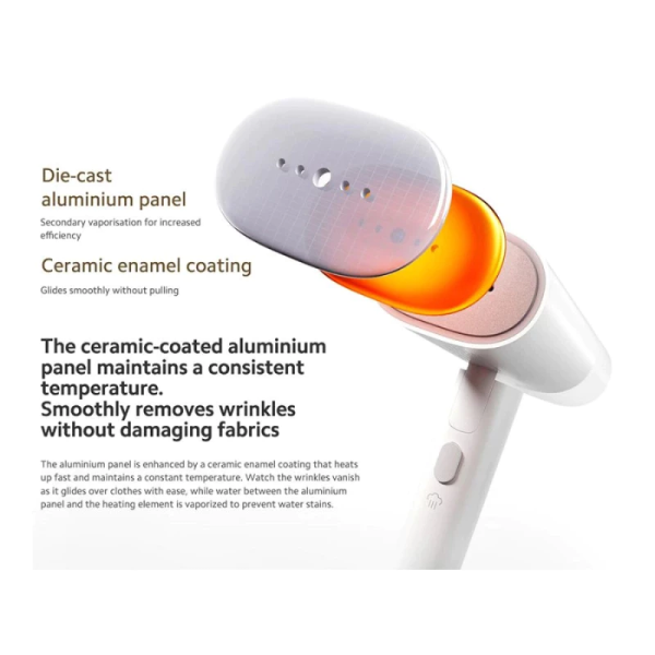 XIAOMI Handheld Garment Steamer MJGTJ02LF (BHR8271UK) | Foldable Compact Fast Preheating - Image 5
