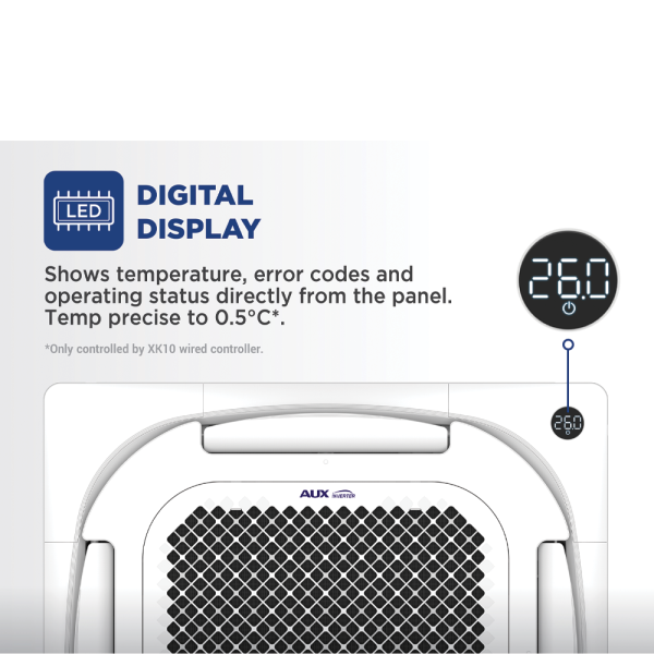 AUX 2HP Inverter Ceiling Cassette Model-Q ALCA-C18 (Pre Order) - Image 3