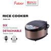 FABER 1.8L Deluxe Rice Cooker RISO 18 | Non-Stick Pot 3 Star Energy Saving