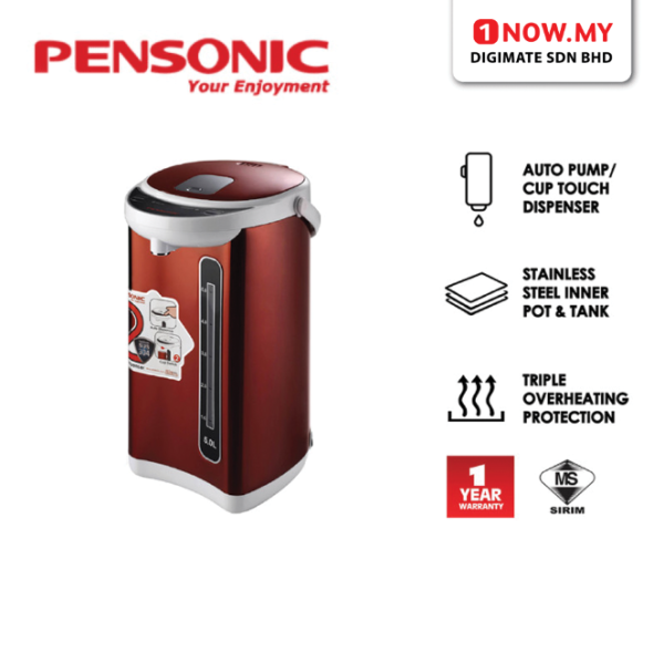 PENSONIC 5L Thermo Flask PTF-5001 | Overheating Protection