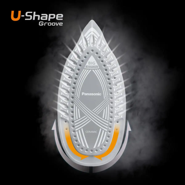 PANASONIC U-Series 2400W Steam Iron NI-U450GSK - Image 3