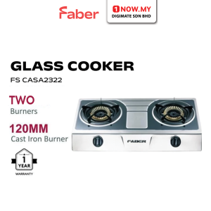 FABER 2 Burners Gas Stove FS CASA 2322 | Stainless Steel Body