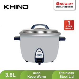 KHIND 3.6L Commercial Rice Cooker RC365 | Auto Keep Warm
