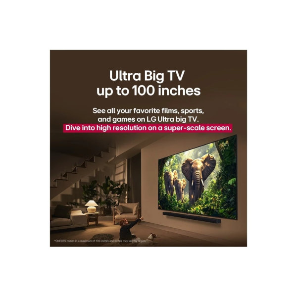 LG 100" QNED86 Evo AI 4K Smart TV 100QNED86AS | 144Hz Alpha 8 AI Processor Gen2 (Pre Order) - Image 8
